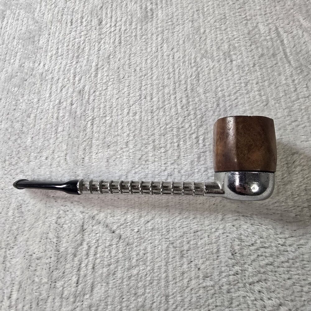 Vintage Eagle "Light-Cool" Dry Tobacco Estate Pipe Made In Italy Octagon Bowl